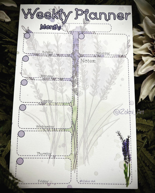 Lavender Witch Planner / Cottagecore Weekly Planner / Cute Planner