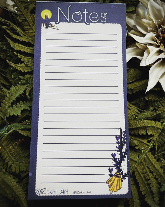 Bone Witch Notepad / Cottagecore Notepad/ Cute notepad