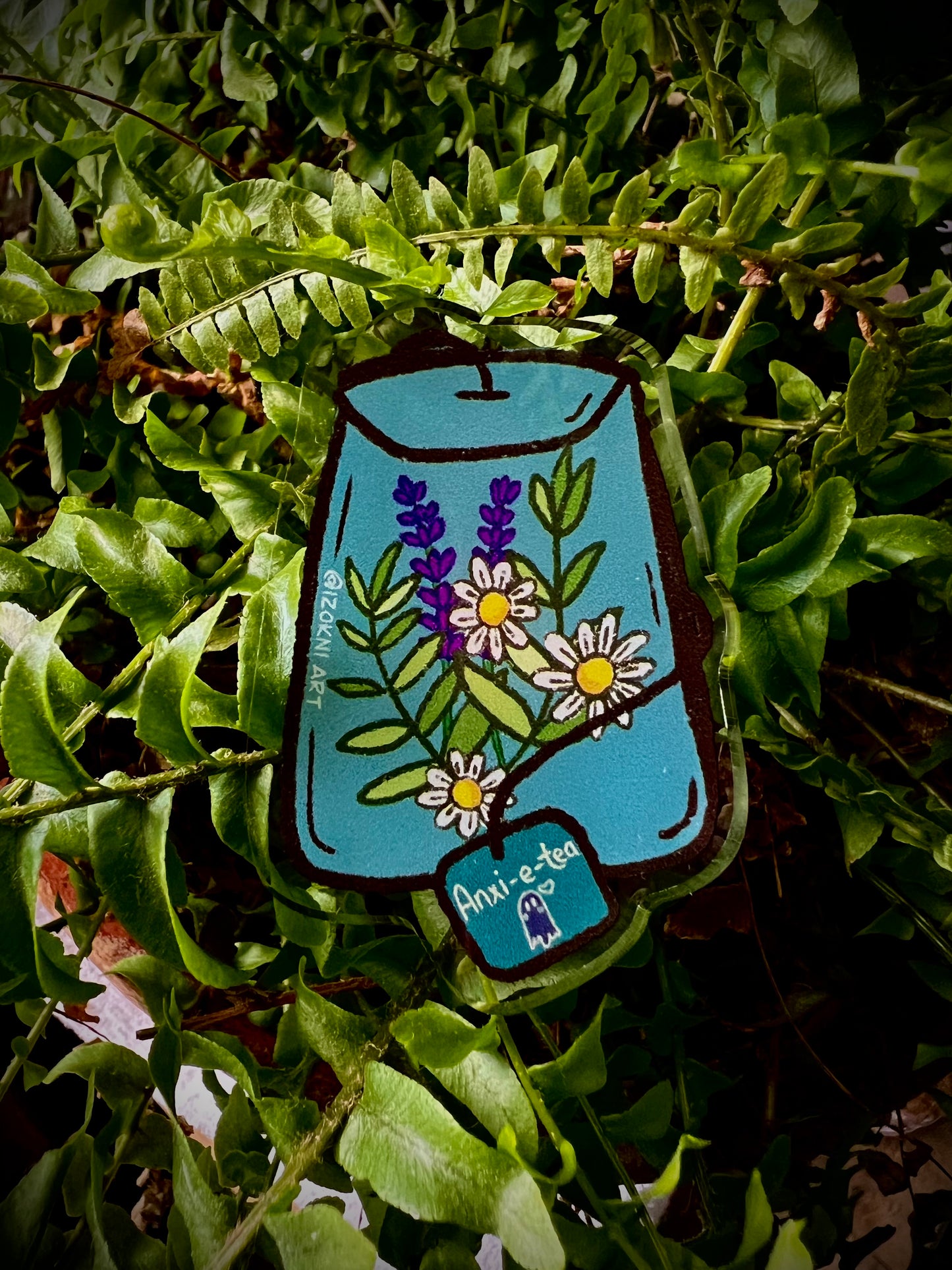 Anxi-e-tea Acrylic Pin