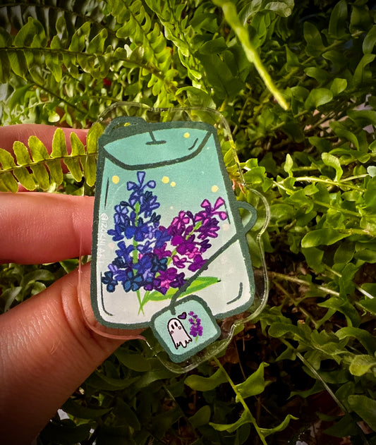 Lilac Tea Acrylic Pin