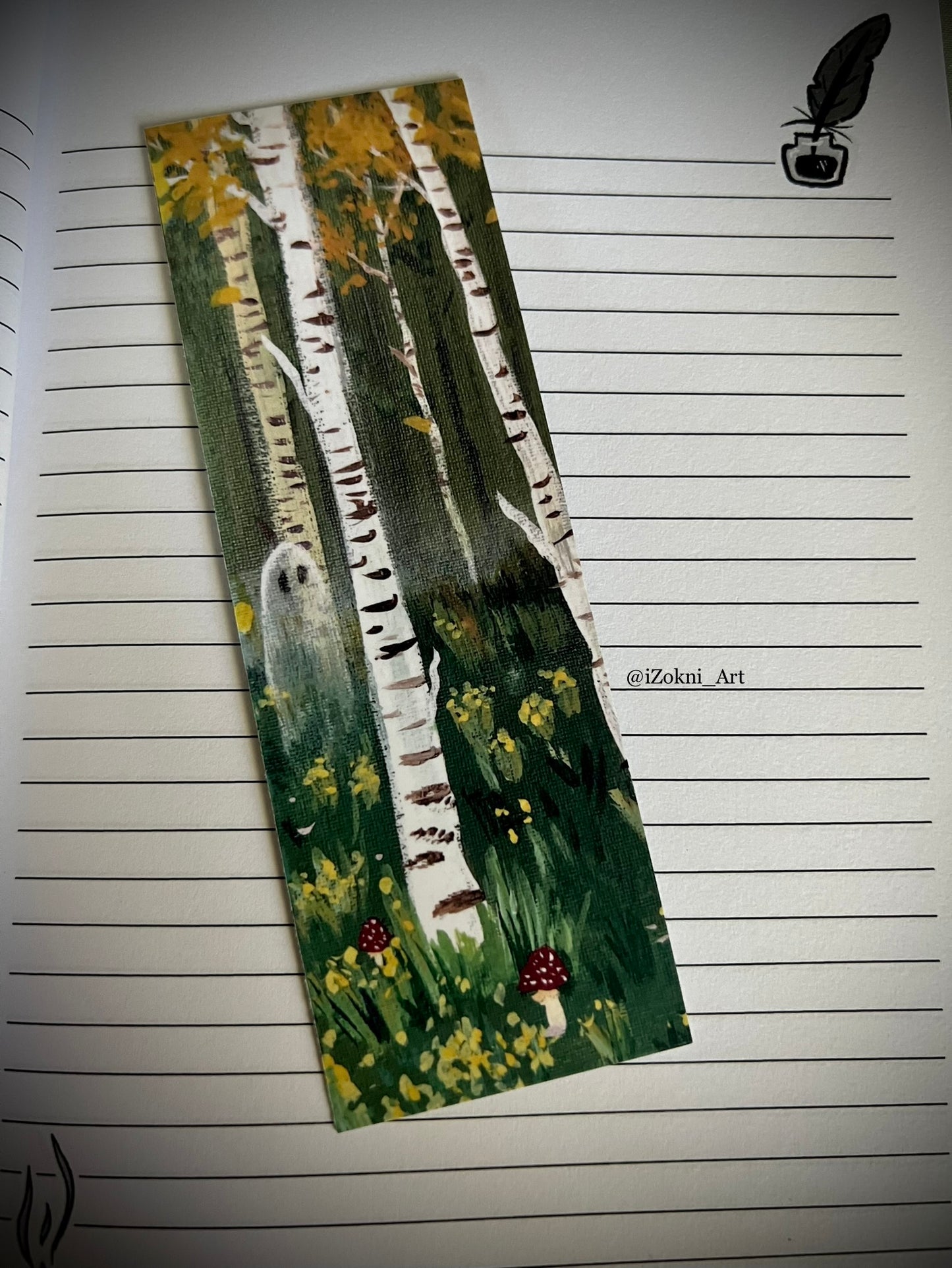 Birch Forest Bookmark