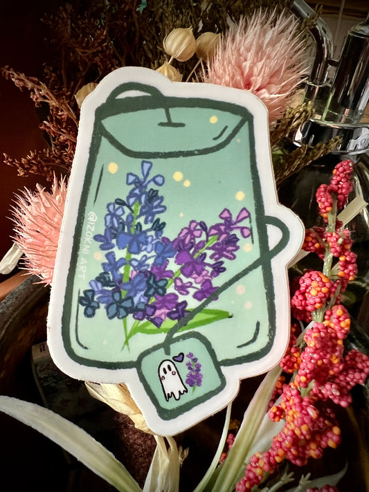 Lilac Tea Sticker