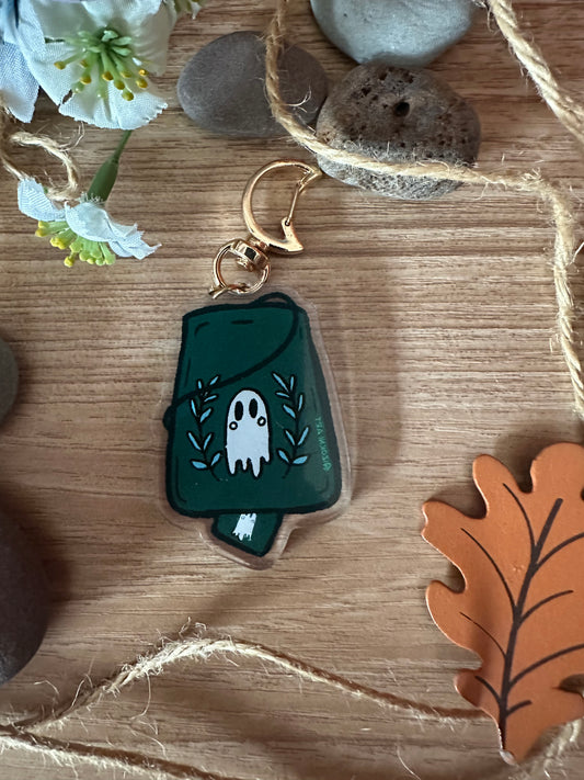 Ghost-tea Acrylic Keychain