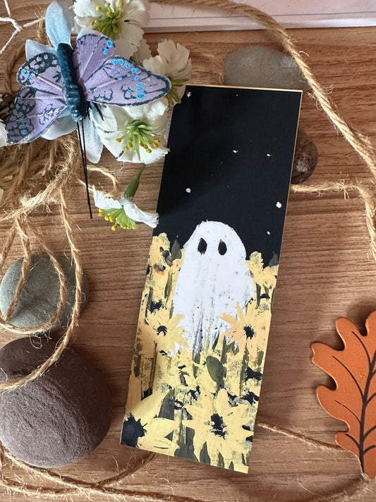 Sunflower Ghost Bookmark