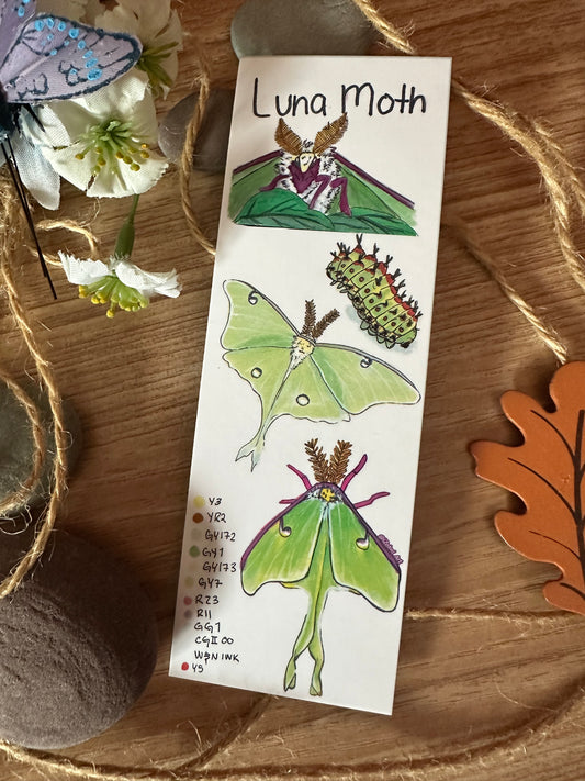 Luna Moth Bookmark