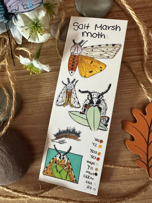 Marsh Moth Bookmark