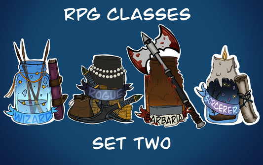 TTRPG Class RPG stickers Set Two