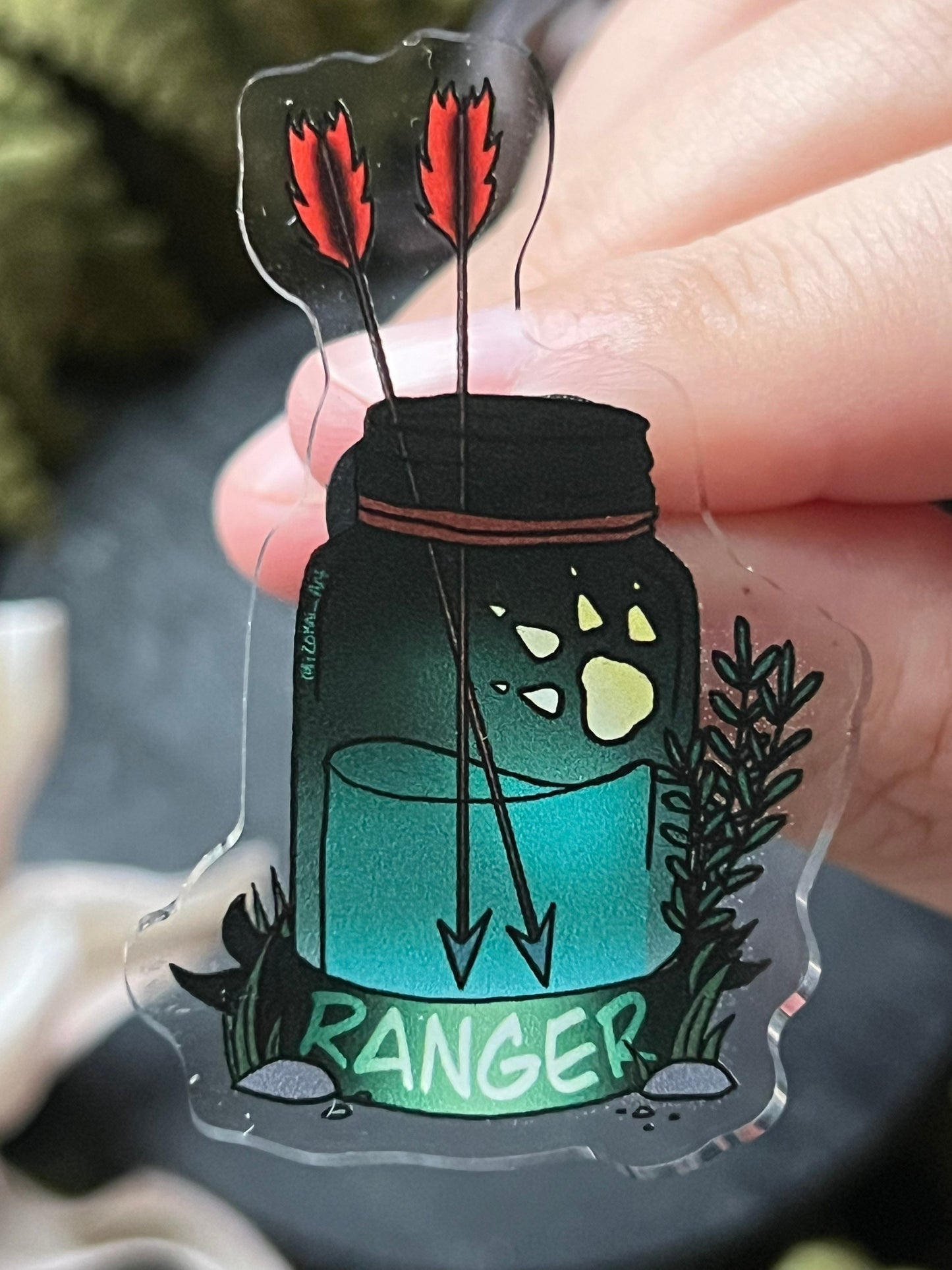 Ranger Acrylic pin/ RPG Pin/ Class Pin/ Fantasy Pin