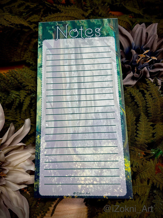 Green Forest / Cottagecore Notepad / Enchanted Forest stationery