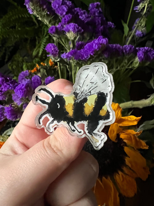 Bumble Bee Acrylic pin