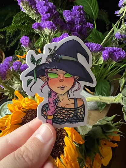 Jess Elf Witch Sticker