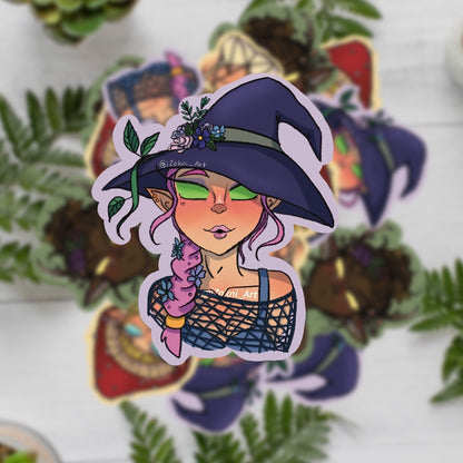 Jess Elf Witch Sticker