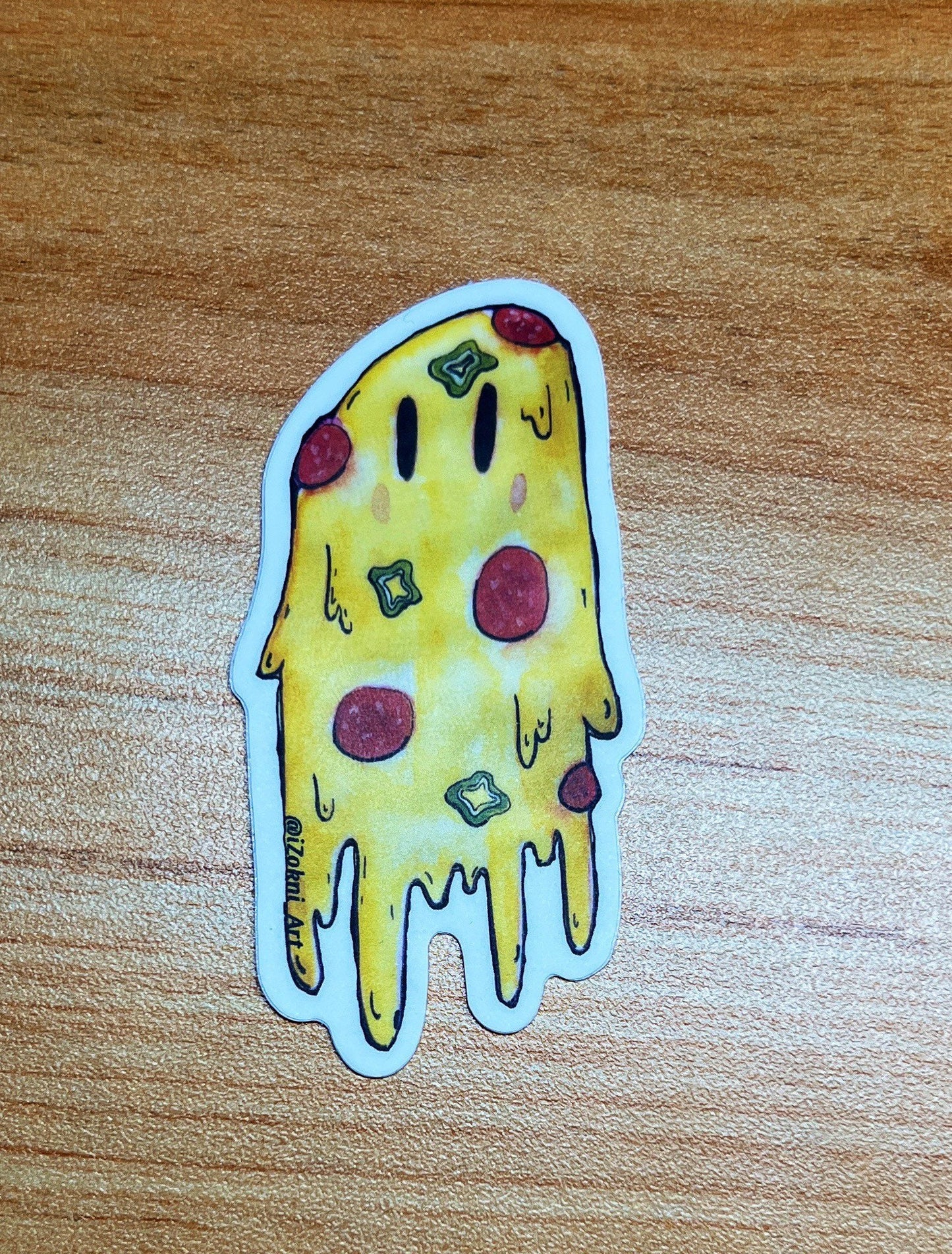 Pizza Ghost sticker /Ghost sticker / Cute Sticker